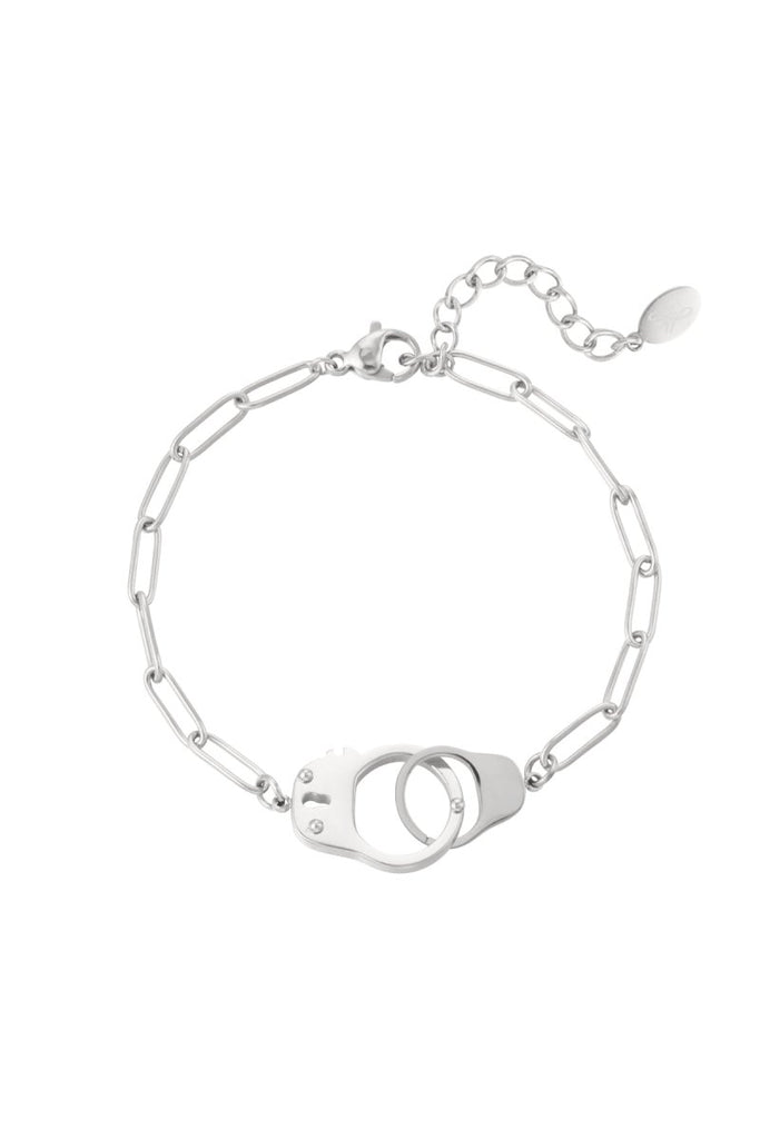 Armbänder - Gliederarmband mit Ring & Schloss - Silber - BJS - A - 2024 - 002 - farbe - silber - Beau Soleil Jewelry