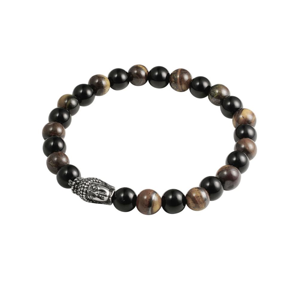 Armbänder - Stilvolles Perlenarmband mit Buddha für Herren - Ay314 - Beau Soleil Jewelry