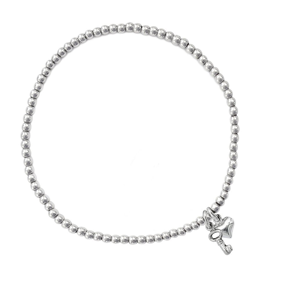 925 Sterling Soleil Armband Schlüssel Beau Herz Silber Jewelry – kaufen 