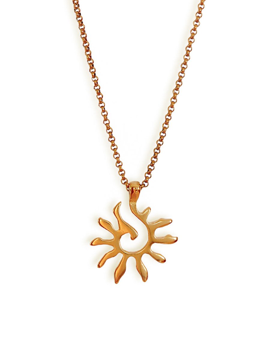 Schmuck Halsketten mit Sonnen Symbol Soleil Anhänger – Jewelry Beau